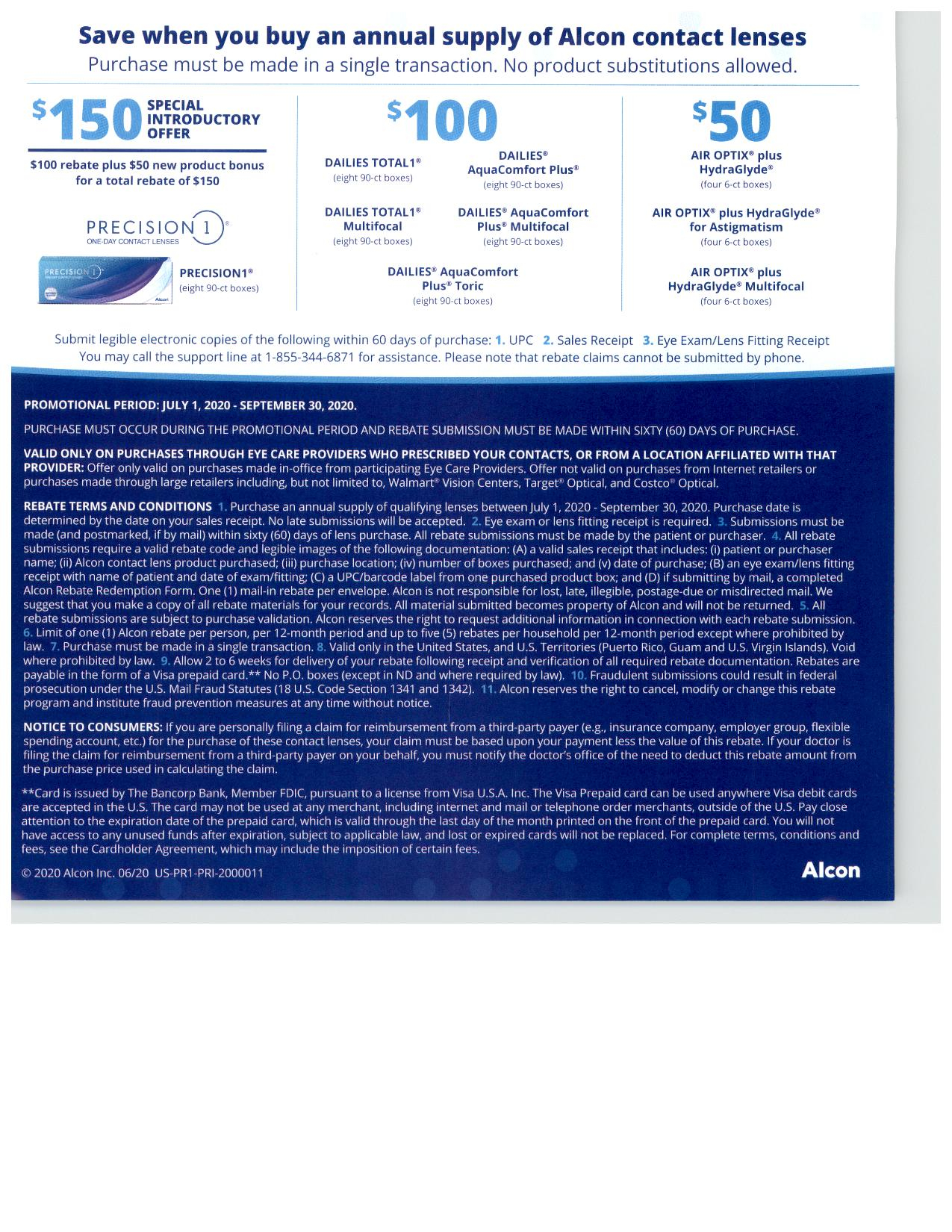 Alcon Rebate page 002 McMillin Eyecare