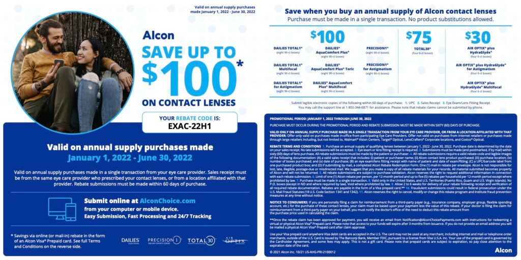 Printable Alcon Rebate Form 2022 Printable World Holiday